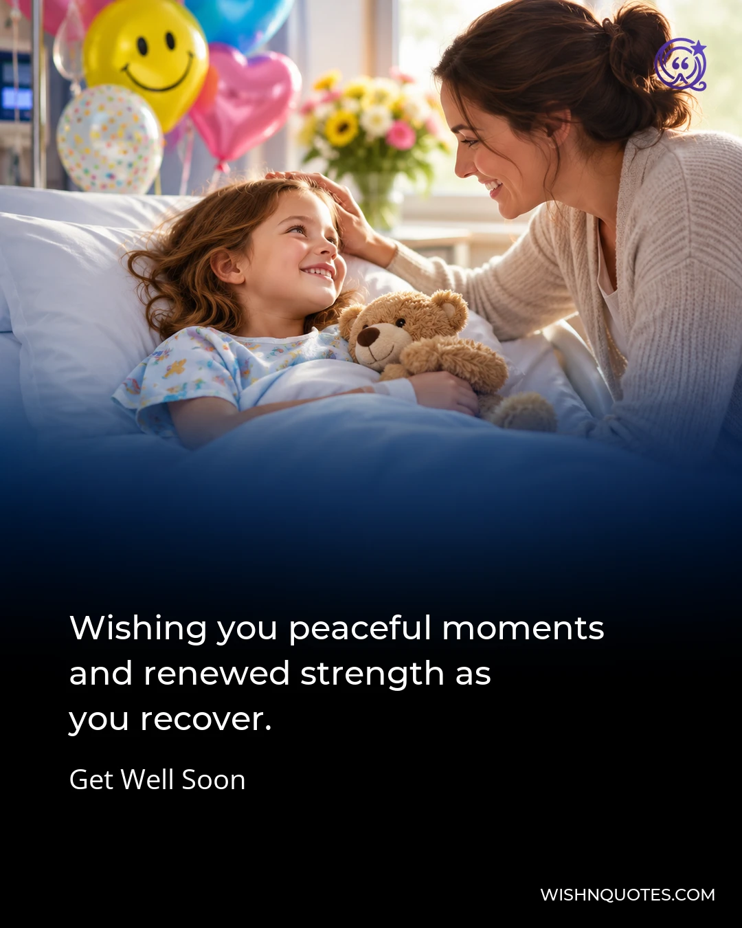 Wishing you peaceful moments and renewed strength as you recover.