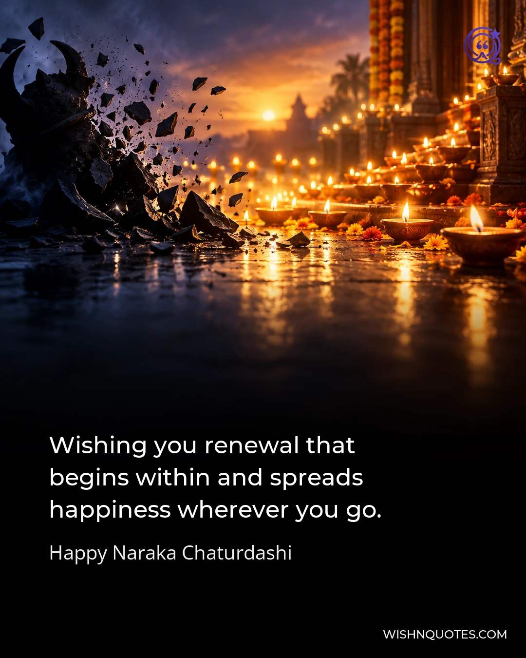 Wishing you renewal that begins within and spreads happiness wherever you go.