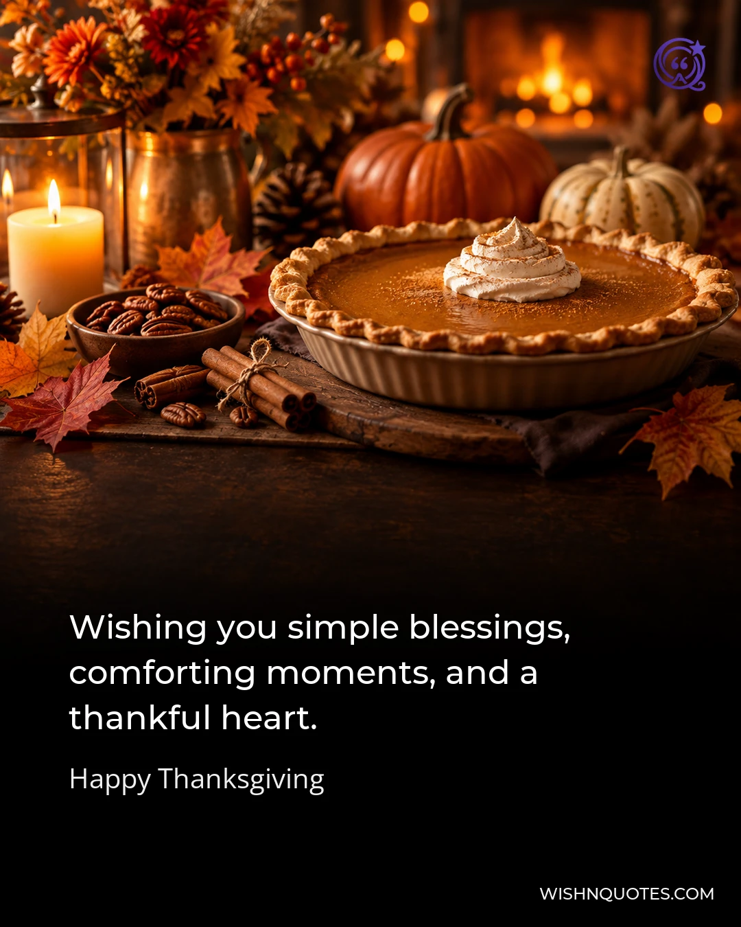 Wishing you simple blessings, comforting moments, and a thankful heart.