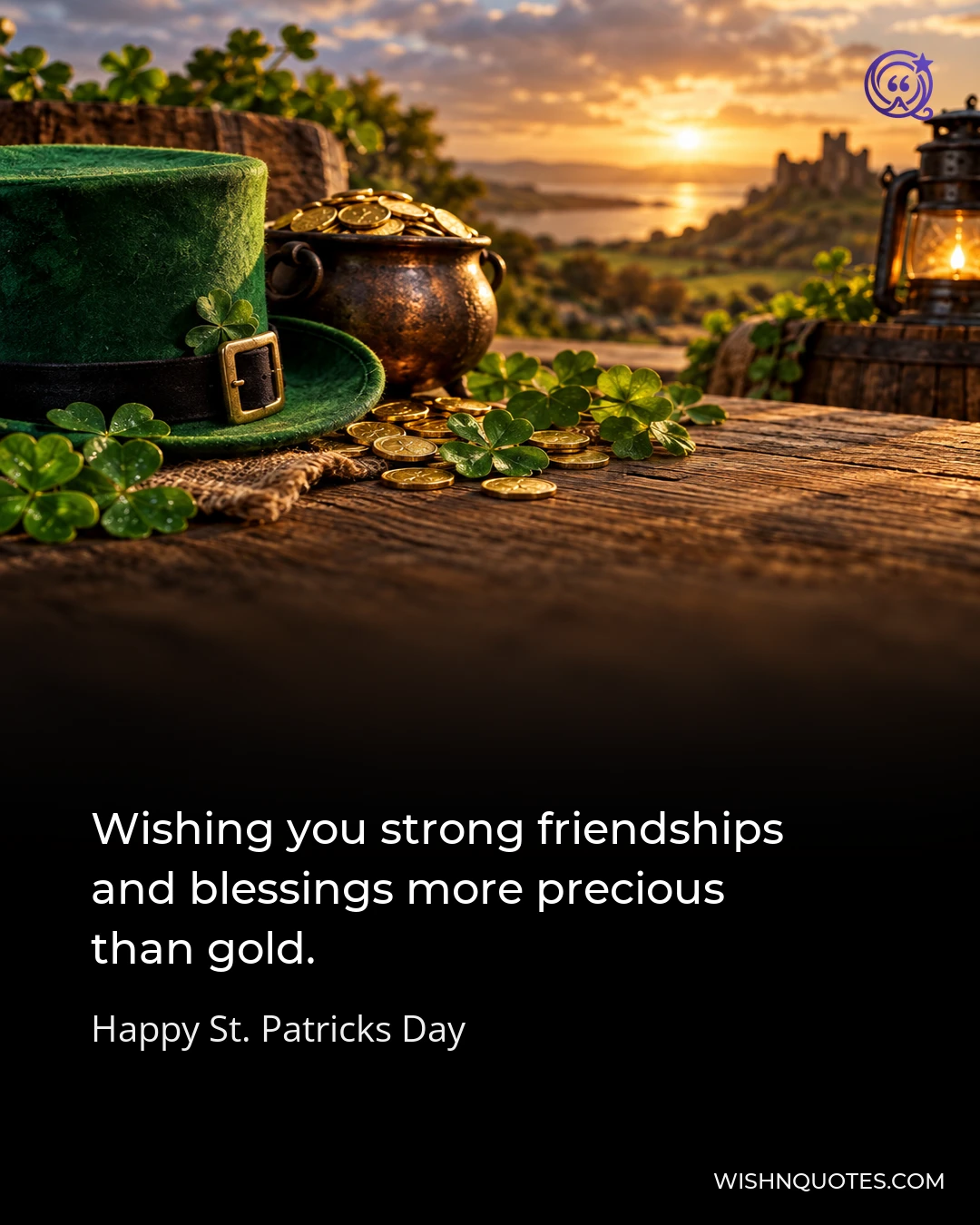 Wishing you strong friendships and blessings more precious than gold.