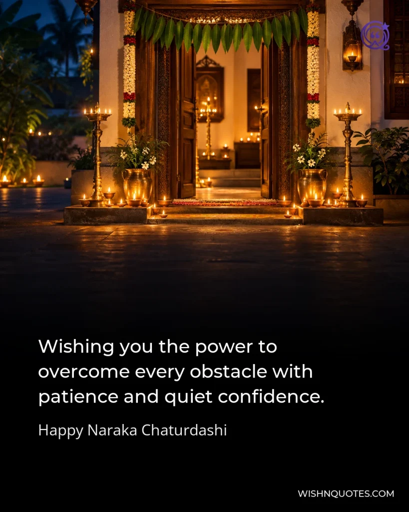 Wishing you the power to overcome every obstacle with patience and quiet confidence.