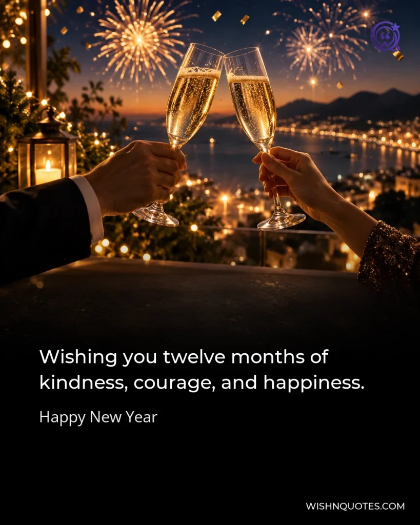 Wishing you twelve months of kindness, courage, and happiness.
