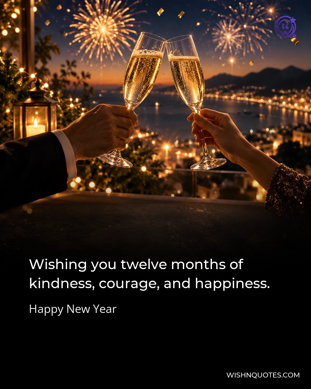 Wishing you twelve months of kindness, courage, and happiness.