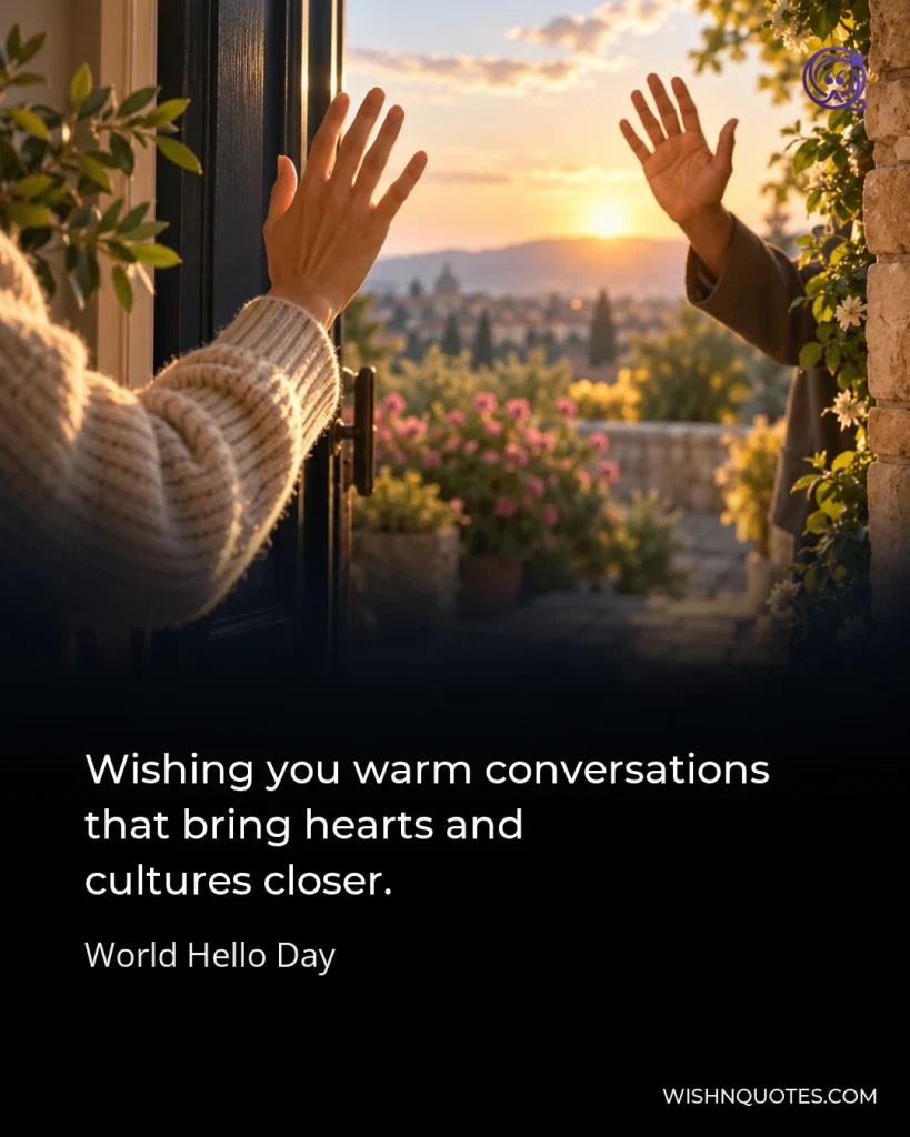 Wishing you warm conversations that bring hearts and cultures closer.