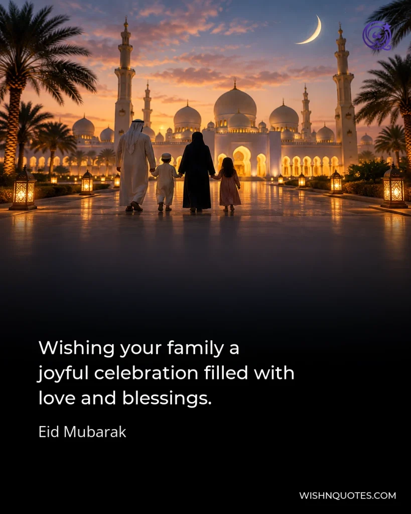 Wishing your family a joyful celebration filled with love and blessings.