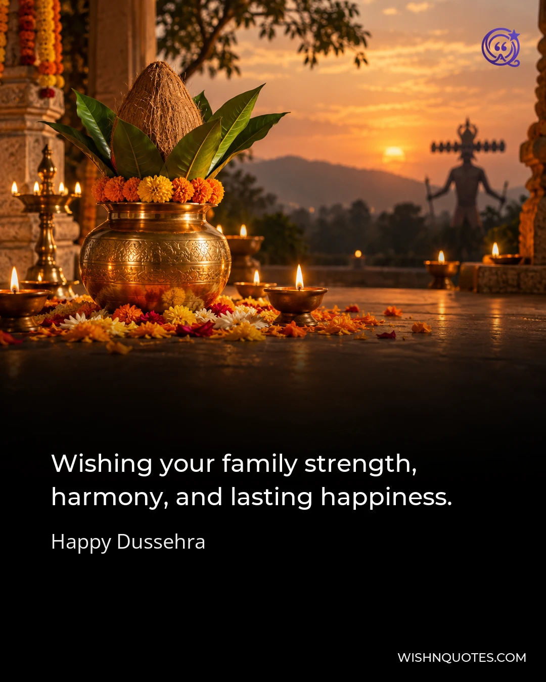 Wishing your family strength, harmony, and lasting happiness.