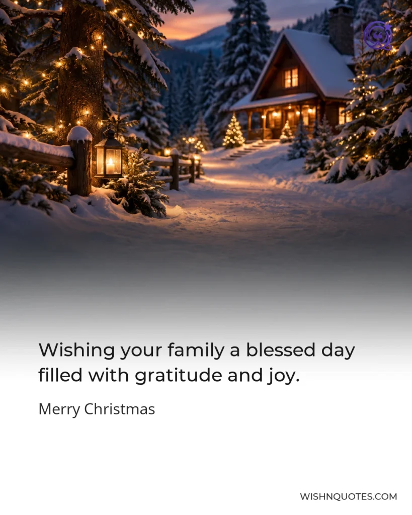 Wishing your family a blessed day filled with gratitude and joy.