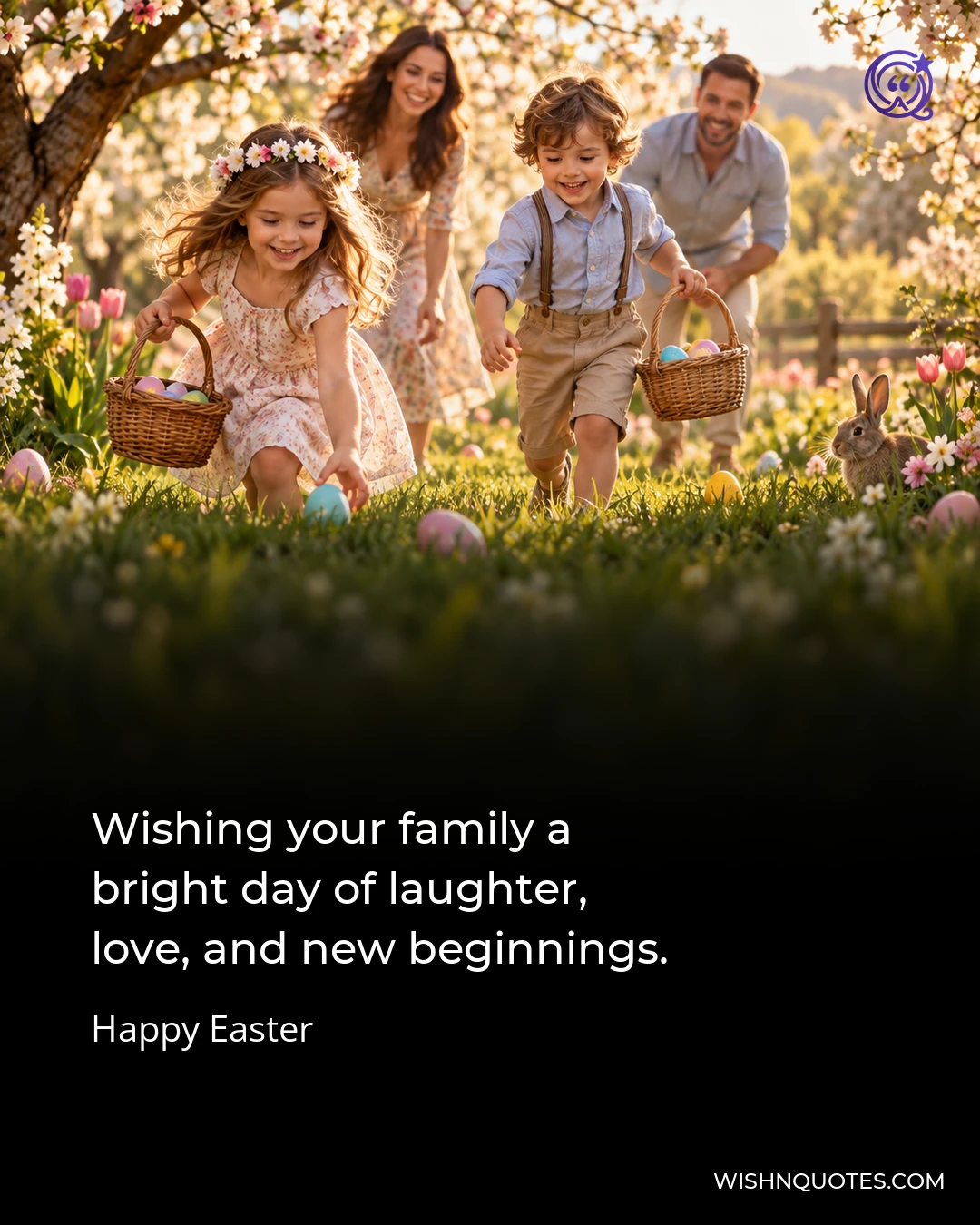 Wishing your family a bright day of laughter, love, and new beginnings.