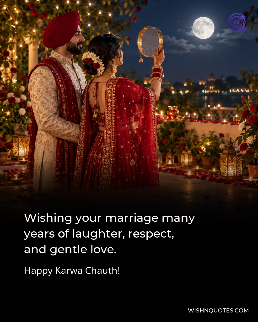 Wishing your marriage many years of laughter, respect, and gentle love.