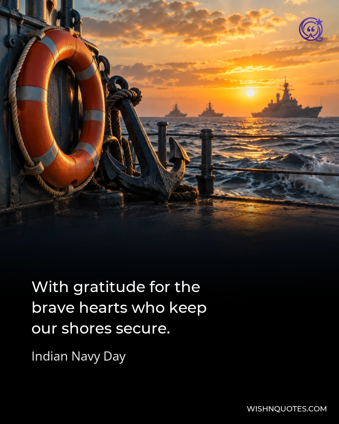 With gratitude for the brave hearts who keep our shores secure.