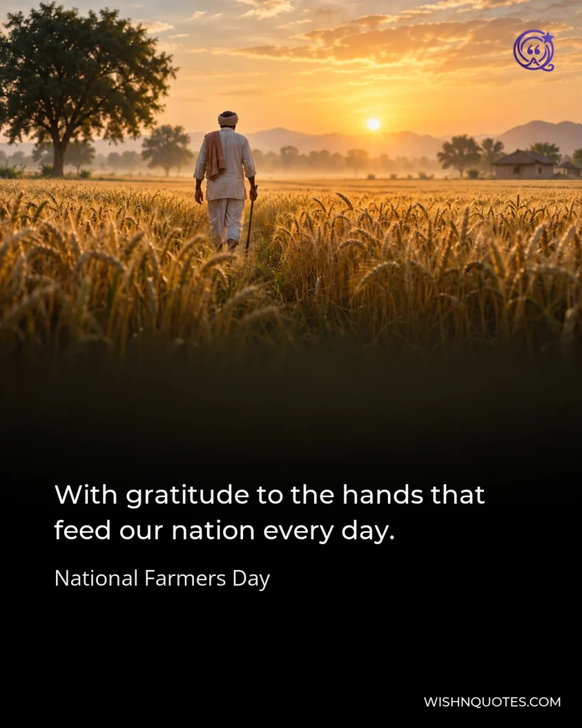 With gratitude to the hands that feed our nation every day.