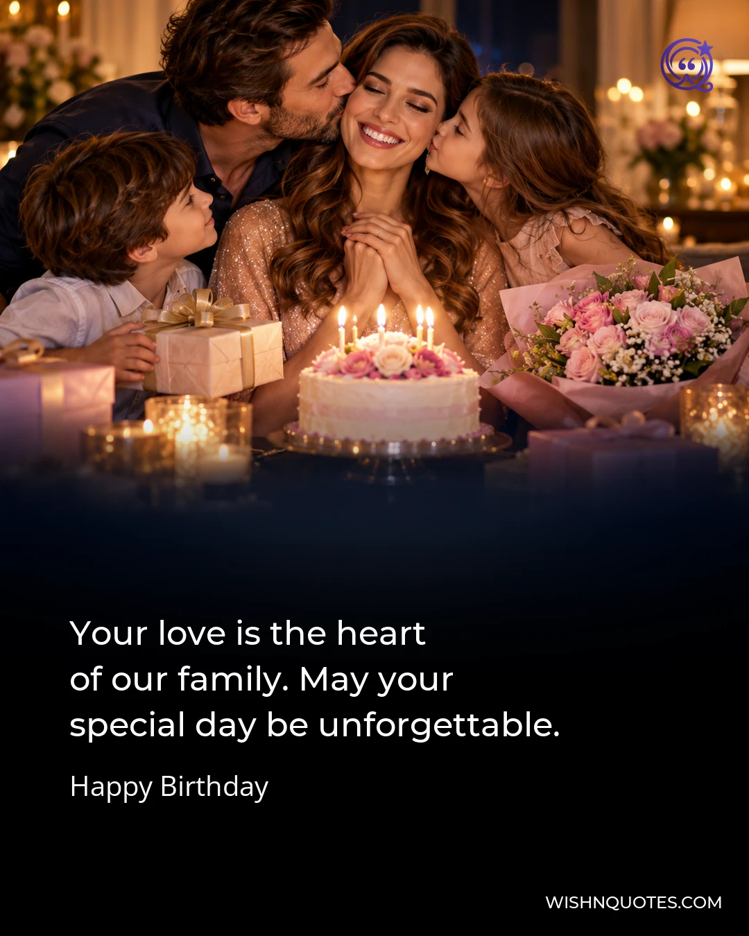 Your love is the heart of our family. May your special day be unforgettable.