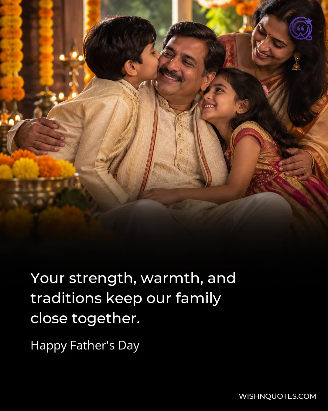 Your strength, warmth, and traditions keep our family close together.