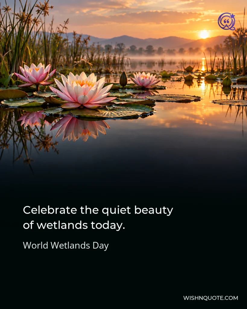 Celebrate the quiet beauty of wetlands today.