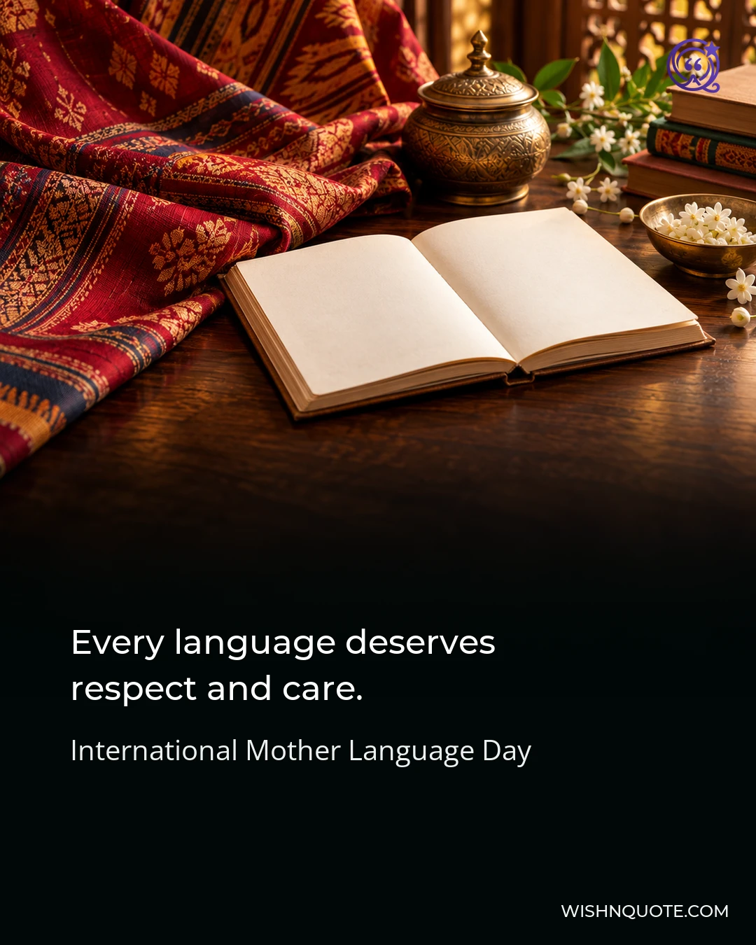 Every language deserves respect and care.