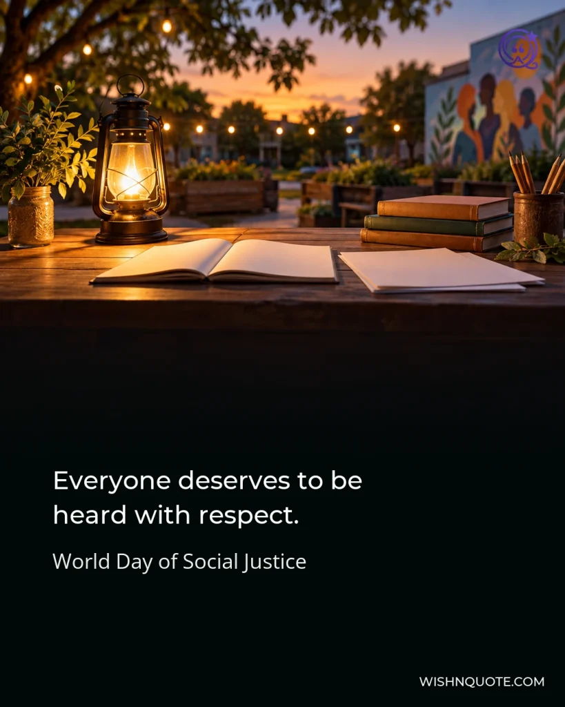 Everyone deserves to be heard with respect.