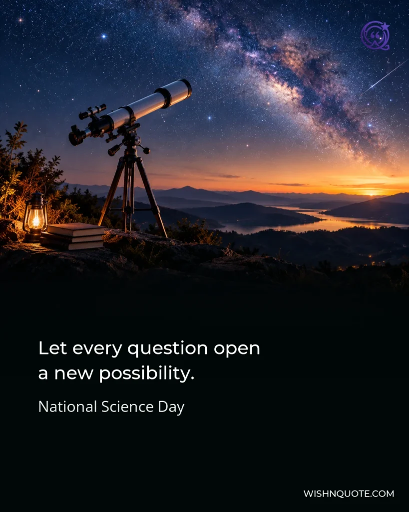 Let every question open a new possibility.