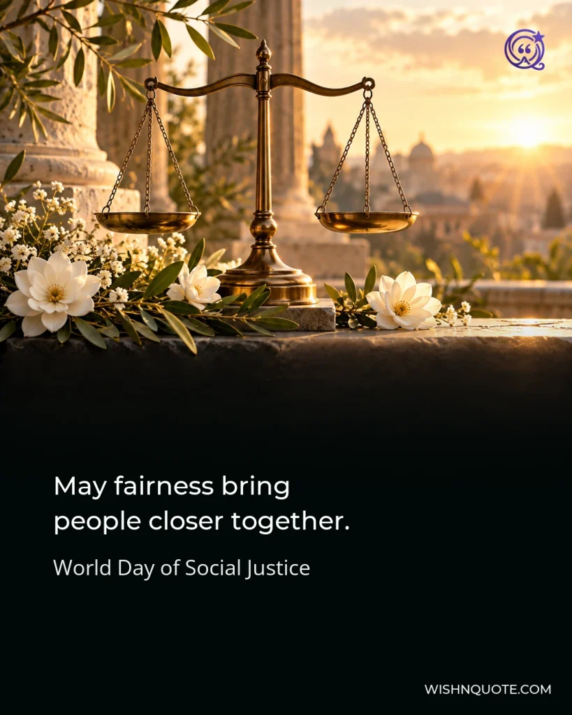 May fairness bring people closer together.