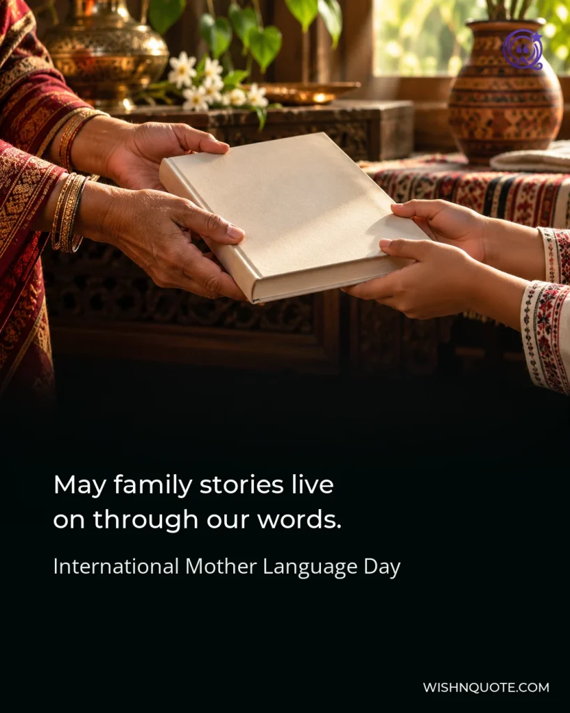 May family stories live on through our words.