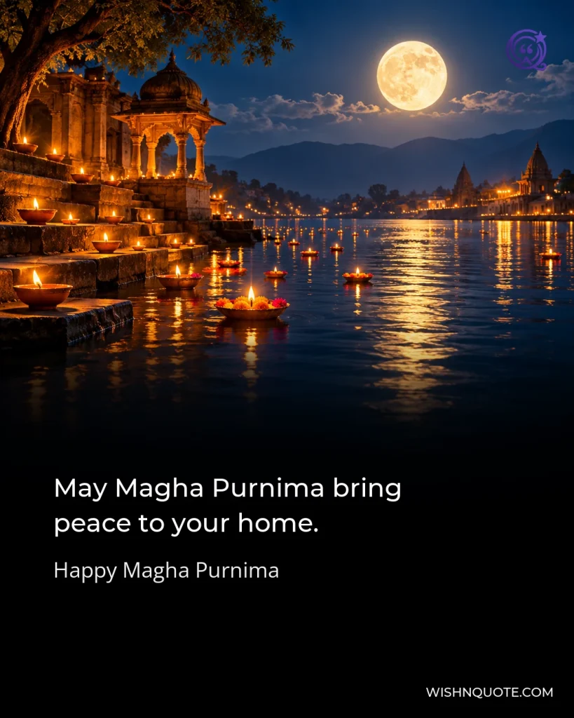 May Magha Purnima bring peace to your home.