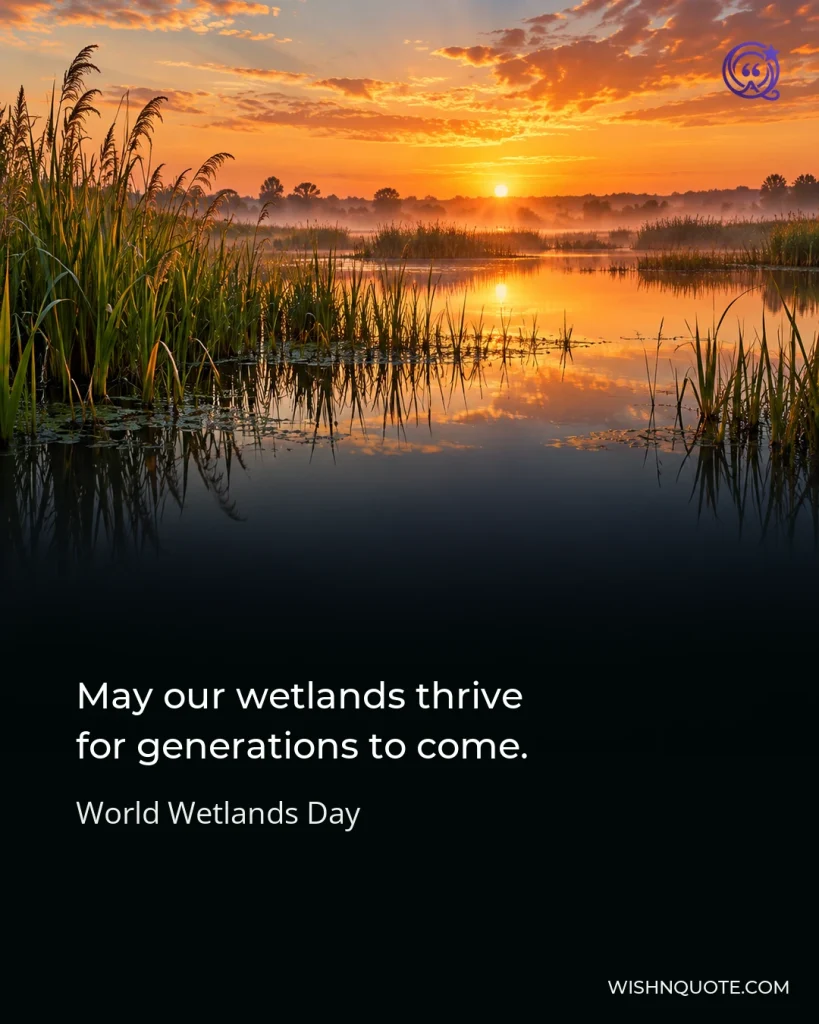 May our wetlands thrive for generations to come.