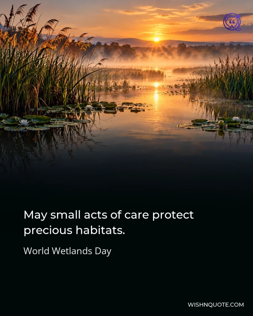 May small acts of care protect precious habitats.