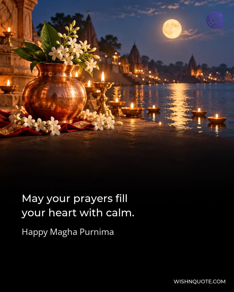 May your prayers fill your heart with calm.