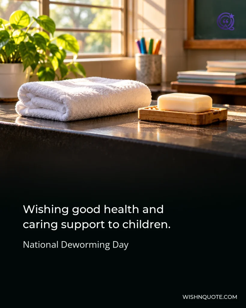 Wishing good health and caring support to children.