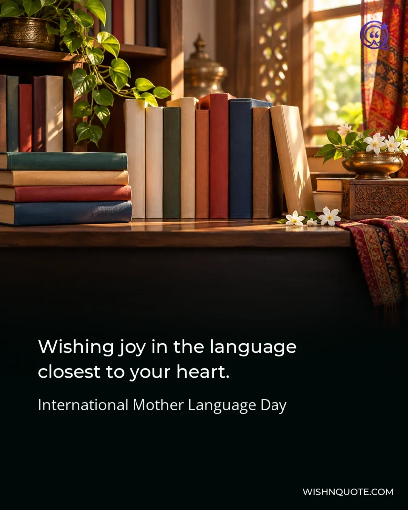 Wishing joy in the language closest to your heart.