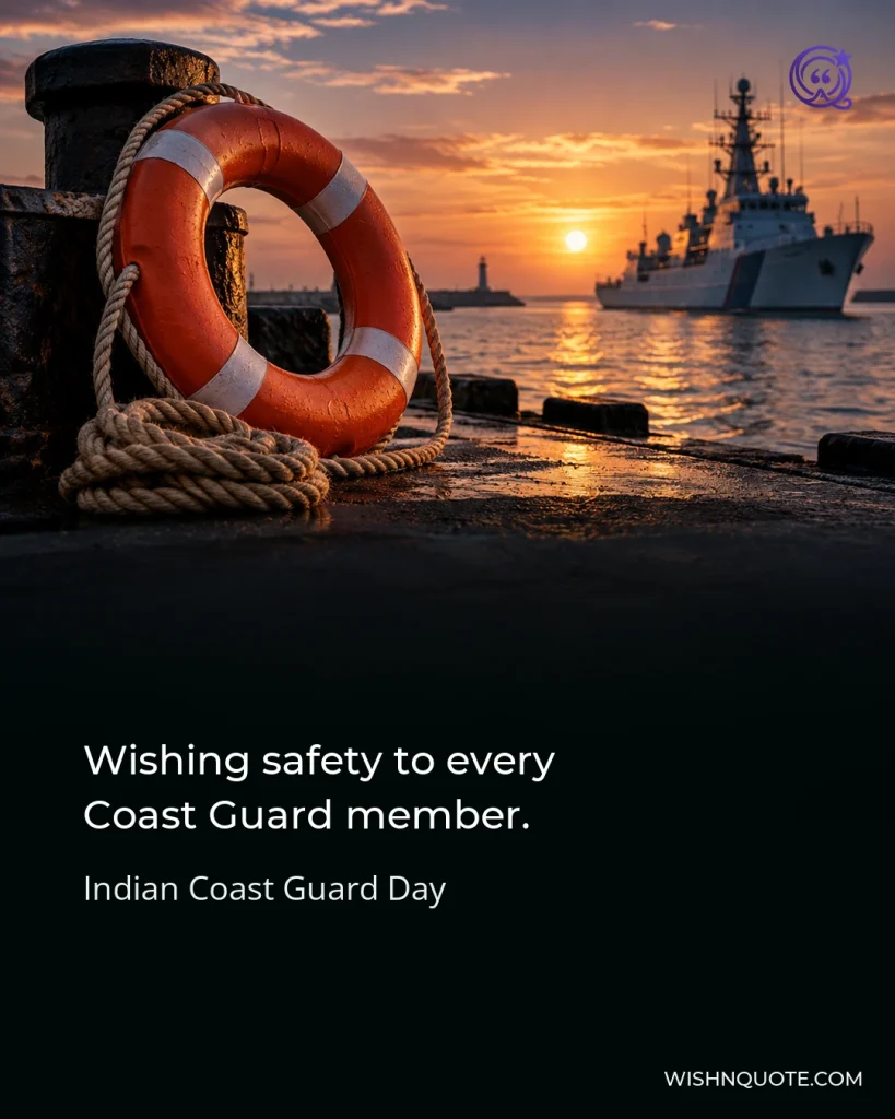 Wishing safety to every Coast Guard member.